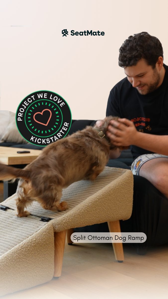 SeatMate Split Ottoman Dog Ramp