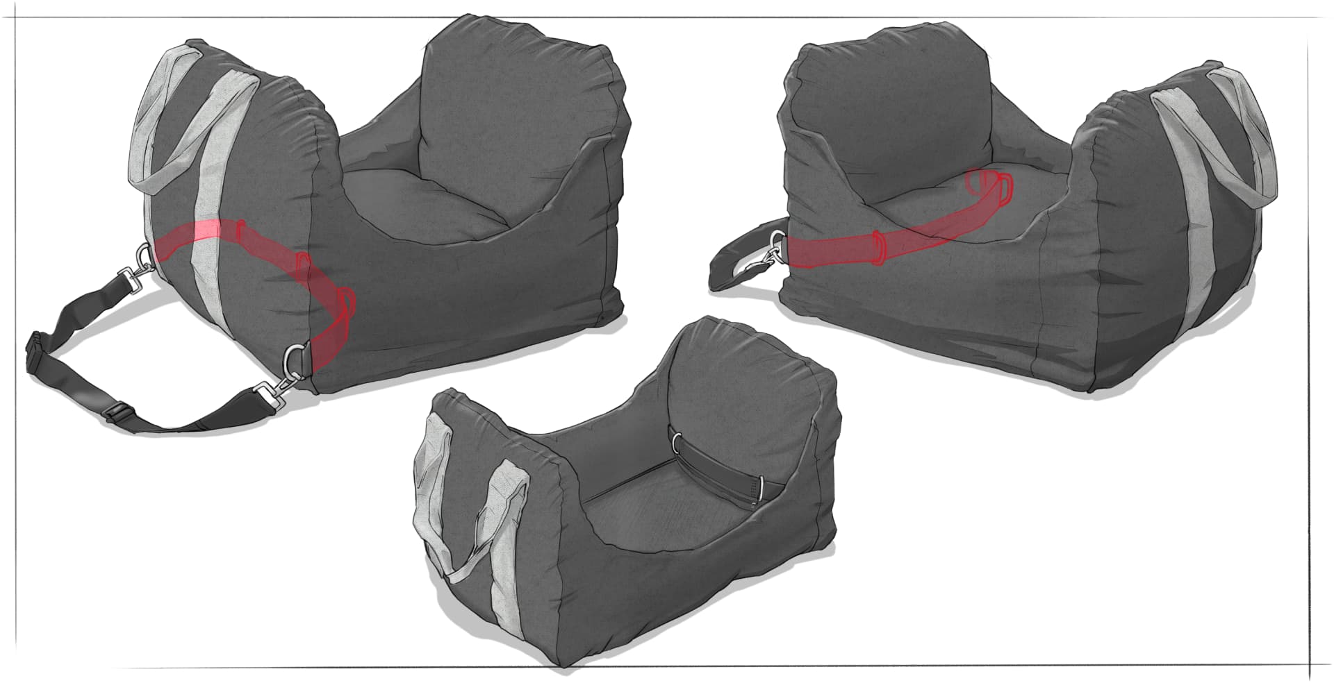 SeatMate Concept Sketches